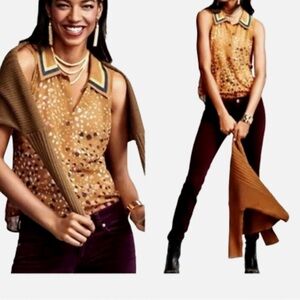 CAbi Cheers Ombré Dot Blouse